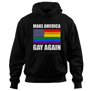 Discover Rainbow LGBTQ American Pride Diversity Flag Hoodies