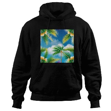 Discover Tropical Whispering Palm Trees Hoodies