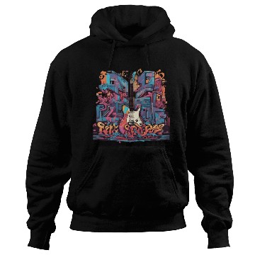 Discover Graffiti Hip-Hop Guitar Hoodies
