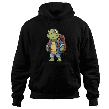 Discover Turtle Wearing Backpack Hoodies