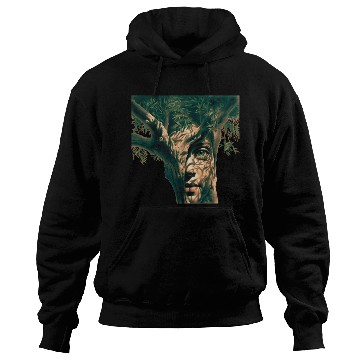 Discover Olive tree and face Hoodies