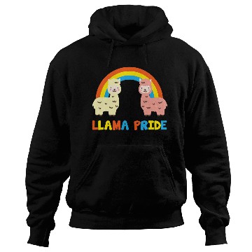 Discover Llama Pride Alpaca Gay Fun Sweet Rainbow Hoodies