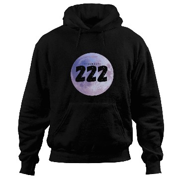 Discover Purple Moon Angel Numbers 222 Hoodies
