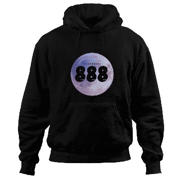 Discover Purple Moon Angel Numbers 888 Hoodies