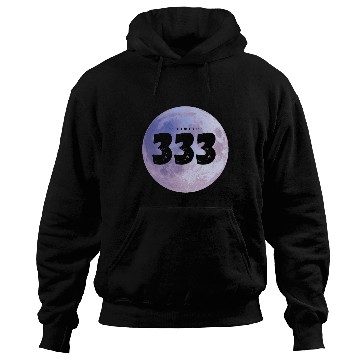 Discover Purple Moon Angel Numbers 333 Hoodies