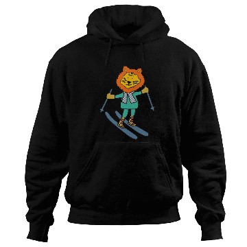 Discover Liger skiing with fancy scarf Hoodies
