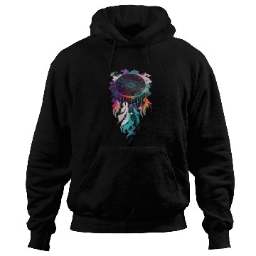 Discover Dreamcatcher with feathers and smoke Hoodies