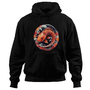 Discover Autumnal Koi Fish at Sunset Hoodies