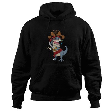 Discover Hook Dinosaur Jolly Pirate Decor Lazy Halloween Hoodies