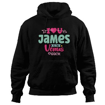 Discover I Love You James Valentines Hoodies