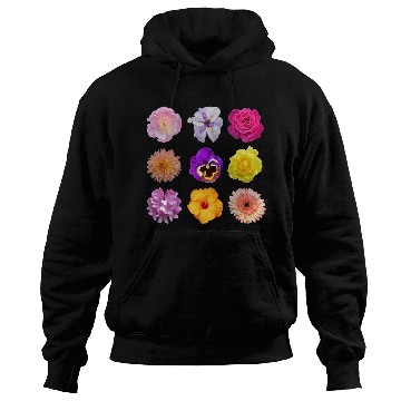 Discover Colorful spring flowers pattern Hoodies