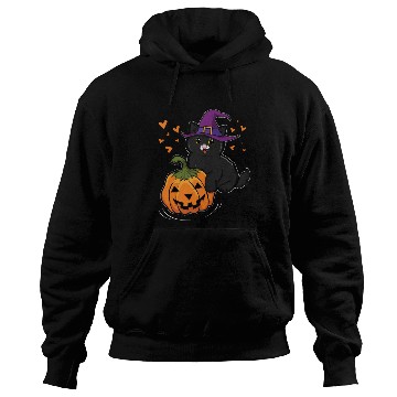 Discover Witch Cat In Pumpkin Cool Creepy Halloween Hoodies