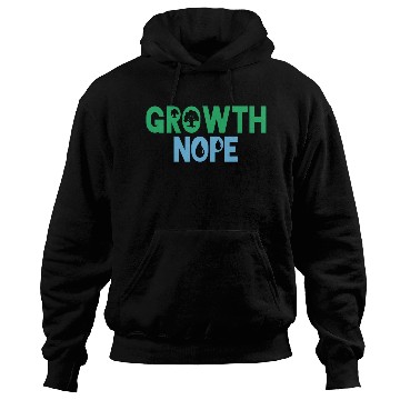 Discover Green Blue Nope Growth Hoodies