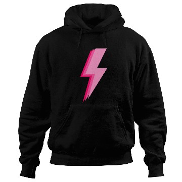 Discover Layered trendy hot pink and light pink lightning Hoodies