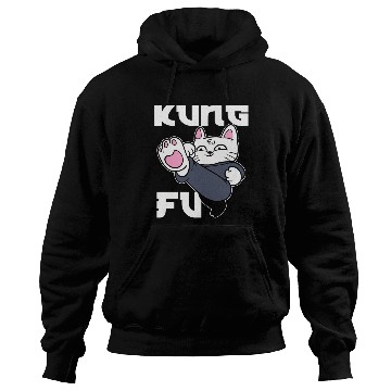 Discover Kung Fu Cat Cat Mom Hoodies