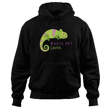 Discover Green Chameleon Lizard Exotic Pet Lover Hoodies