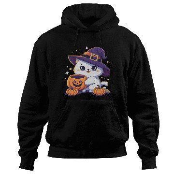Discover Cute Cat Halloween 3 Hoodies