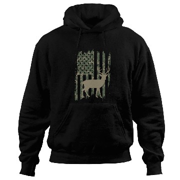 Discover Camo American Flag Deer Hoodies
