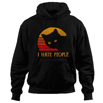 Discover Cat I Hate People Hoodies