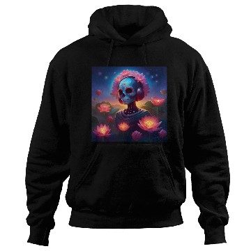Discover Sugar Skull Lotus Melody Medley Hoodies
