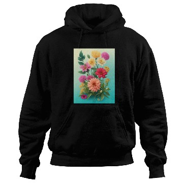 Discover Peach and Pink Spring Flowers Hoodies