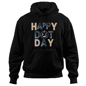 Discover Happy dot day pumpkin polka dot Hoodies