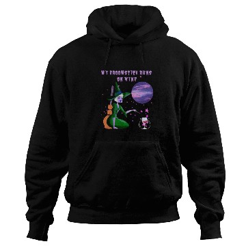Discover MY BROOMSTICK RUNS ON WINE Hoodies