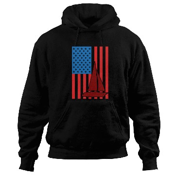 Discover Sailing USA Flag Hoodies