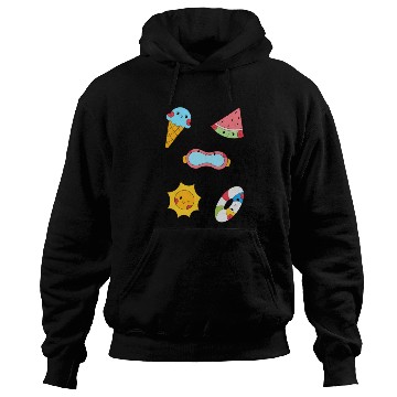 Discover Cute Summer Pool Party Sticker Pack Hoodies