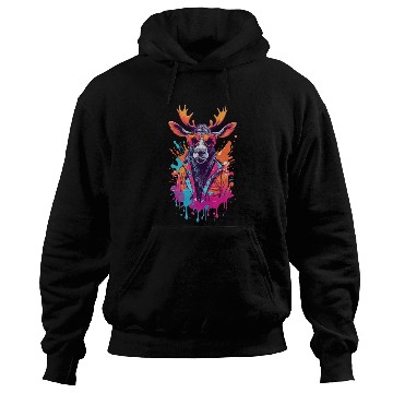 Discover Cool Moose With Sunglasses Hoodies