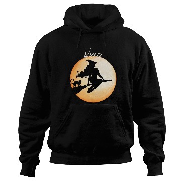 Discover Wicked Cat Witch Funny Halloween Witch Hoodies