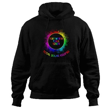 Discover Total Solar Eclipse Fort Worth Texas 4/28/24 Kids Hoodies