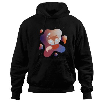 Discover A fox wandering in space Hoodies