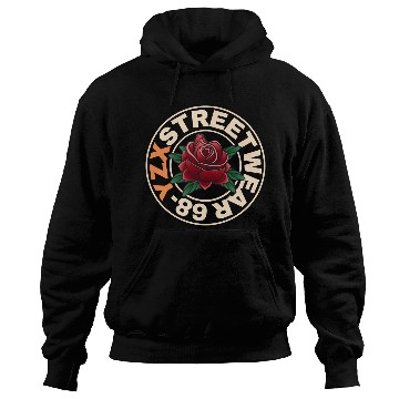 Discover Streetwear red rose Hoodies