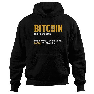 Discover Vintage Bitcoin Definition Design Hoodies