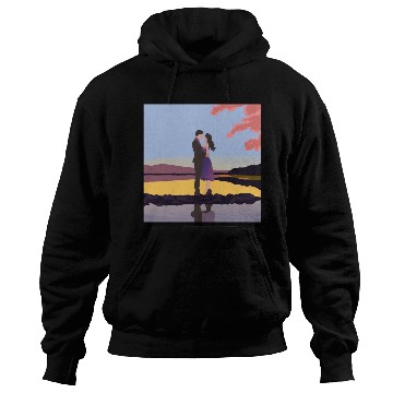 Discover Romantic couple dance with sakura flowers Hoodies