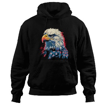 Discover Patriotic American Eagle 1980s Hoodies