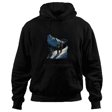 Discover Skiing Ski Snow Mountain Skier Couples Hoodies