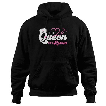 Discover The Queen Retired nurse Hoodies