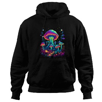 Discover Trippy Mushroom Forest Hoodies