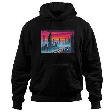 Discover Cyberpunk Cityscape Hoodies