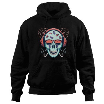 Discover Skull Candy Halloween For Music Hoodies