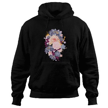 Discover Composition of water lilies, hydrangeas & succulen Hoodies