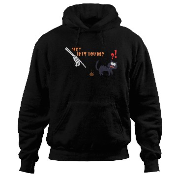 Discover Funny Halloween Skeleton and Cat Hoodies