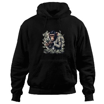 Discover Enterprising monkey - money-counting Hoodies