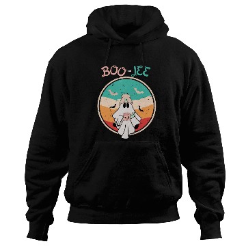 Discover Cute ghost boo-jee Retro Halloween Hoodies