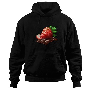 Discover Sweet Temptation: Strawberry Meets Dark Chocolate Hoodies