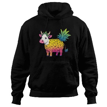 Discover Cow in pineapple costume - Fruity joy Hoodies