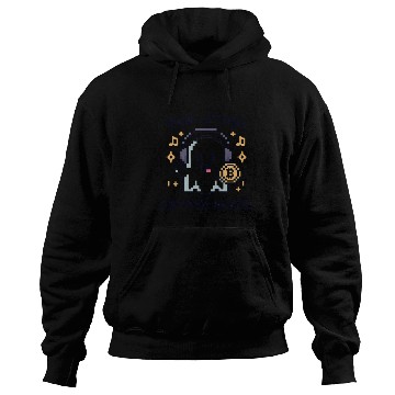 Discover Quirky 8-Bit Ghost with Crypto Beats - Halloween Hoodies