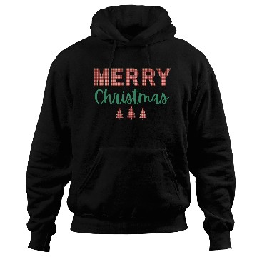 Discover Merry Christmas Plaid Classic Holiday Style Hoodies